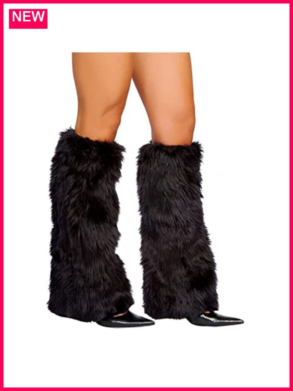 Women Fluffy Faux Fur Leg Warmers Y2K Boot Covers Cozy Winter Plush Long